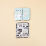 Set manicure in PU serie coniglio cartone animato-7 pezzi