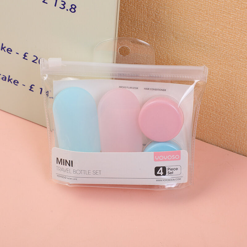 Mini set di bottiglie da viaggio - 4 pezzi