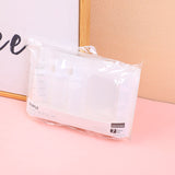 Set di flaconi da viaggio semplici: 7 pezzi (compreso pettine)