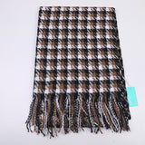 Sciarpa da donna pied de poule colorata-nera