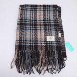 Sciarpa da donna a quadri-blu