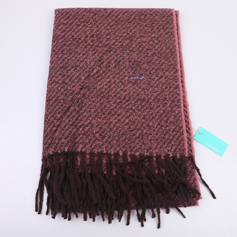 Sciarpa elegante da donna tinta unita-viola