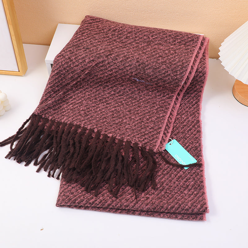 Sciarpa elegante da donna tinta unita-viola