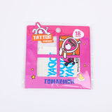 Adesivi per tatuaggi della serie TOMARMON - rosso e blu