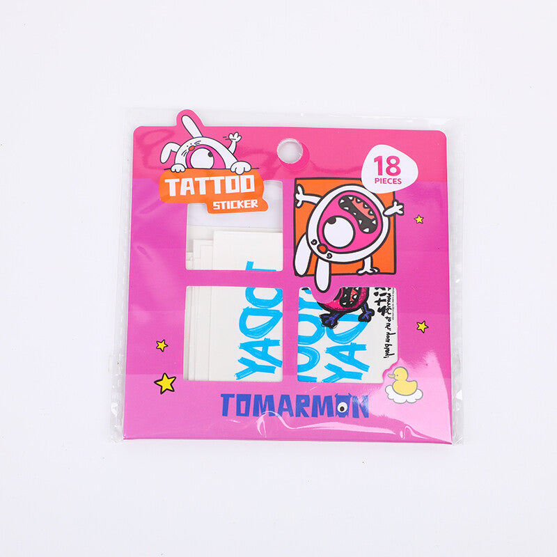 Adesivi per tatuaggi della serie TOMARMON - rosso e blu