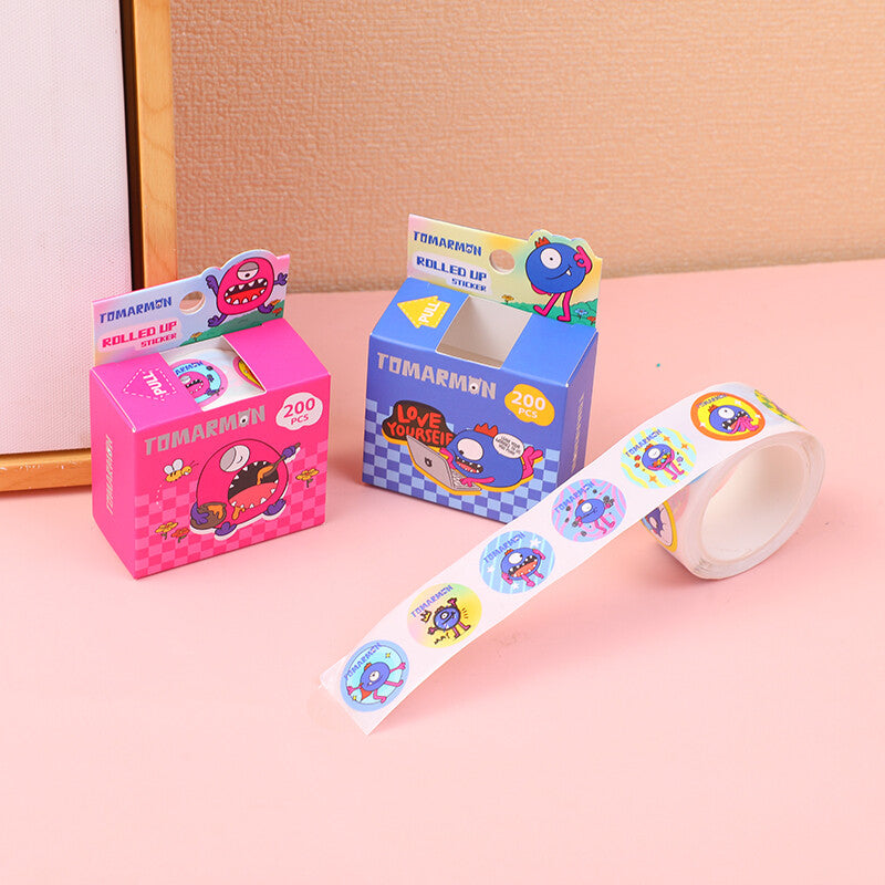 Set di adesivi della serie TOMARMON - rosso e blu