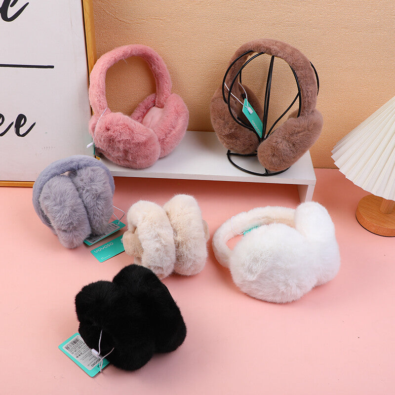 Paraorecchie unisex basic con palla di pelo