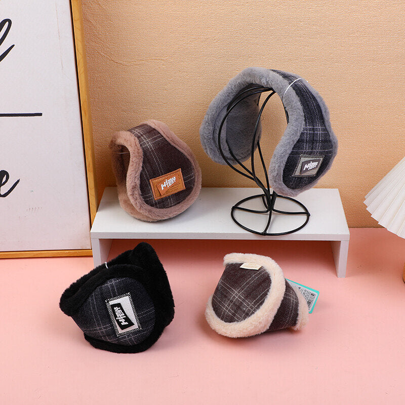 Paraorecchie da uomo a quadri