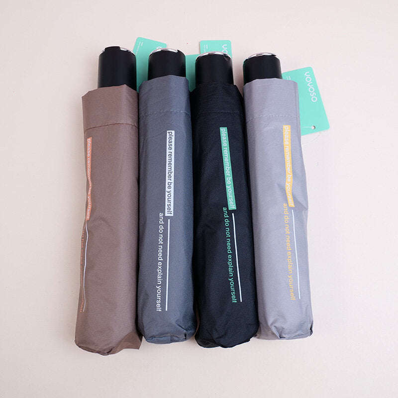 Semplice ombrello inglese triplo pieghevole