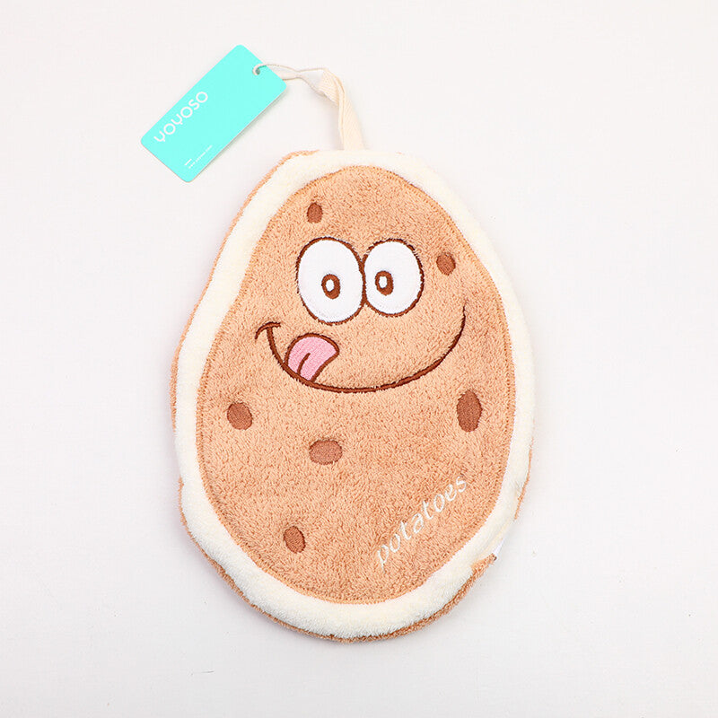 Piccolo asciugamano a forma di patata