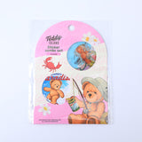 TEDDY ISLAND serie di adesivi diario felice set combo AB