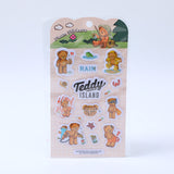 TEDDY ISLAND serie diario felice adesivi schiumosi set combo CD