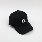Cappellino da baseball con logo ricamato-nero