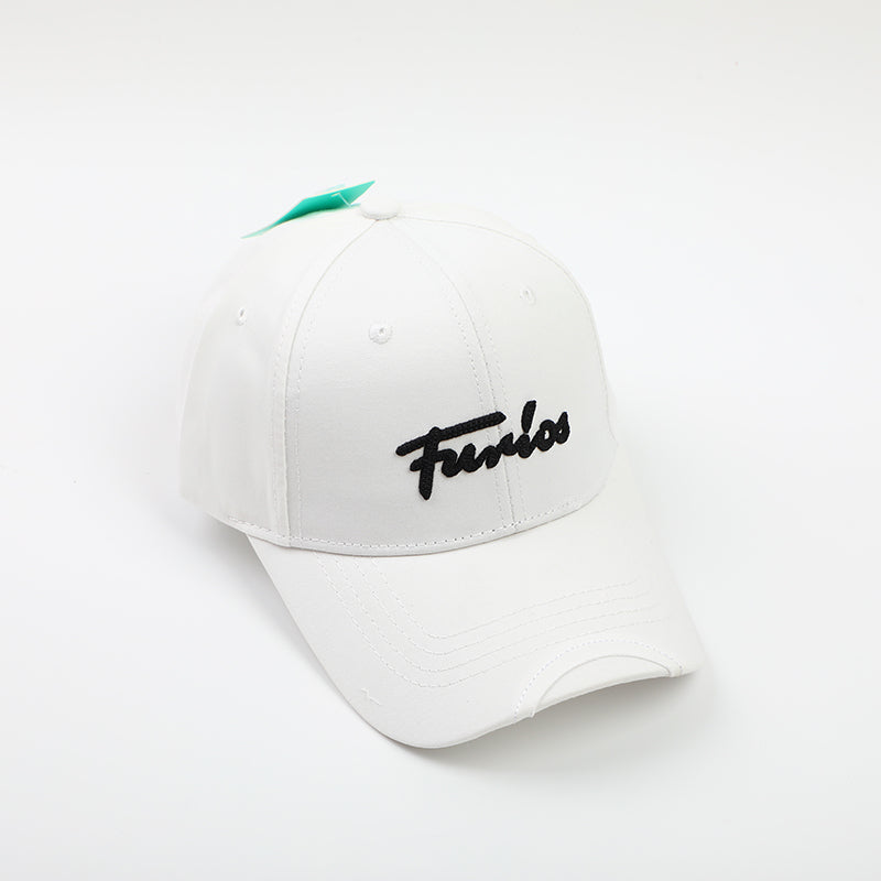 Cappellino da baseball ricamato F-bianco