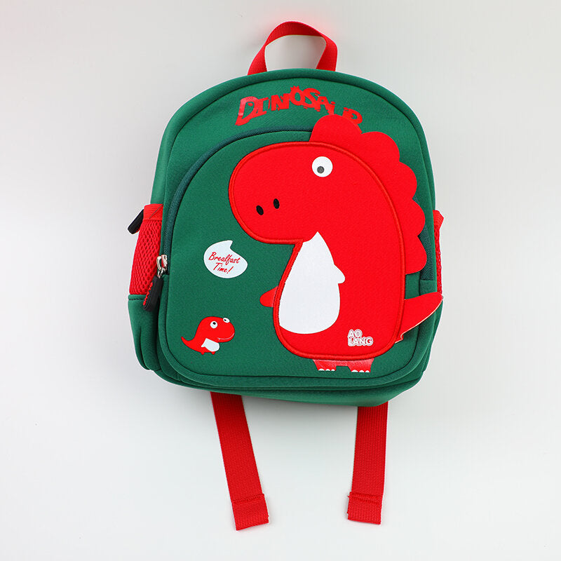 Zaino per bambini con dinosauro carino-verde