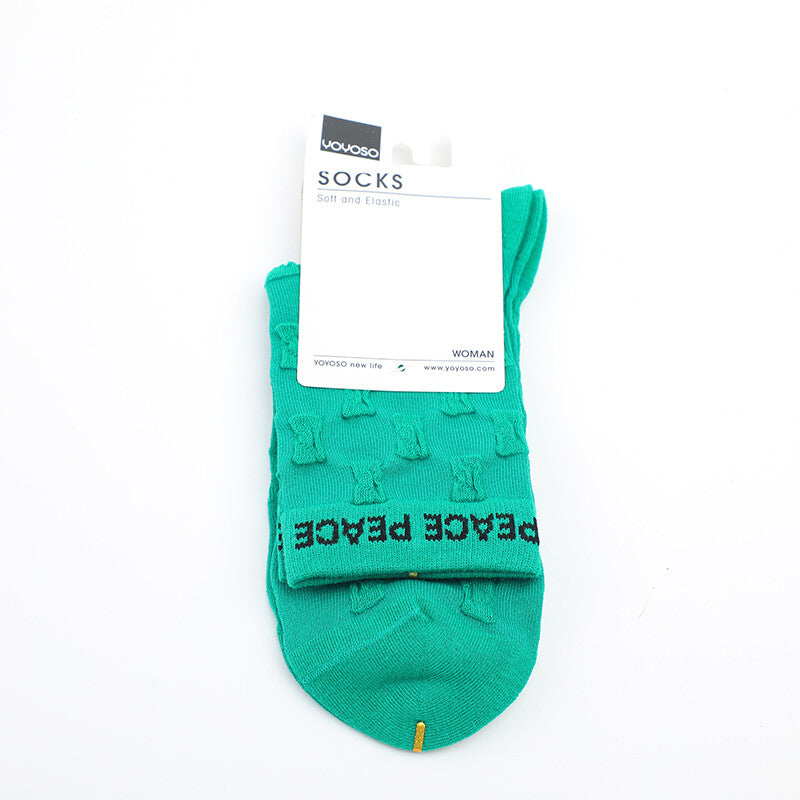 Calzini da donna a metà polpaccio con lettere personalizzate