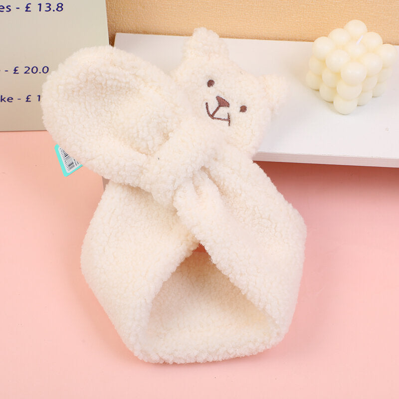 Sciarpa per bambini orsetto-beige