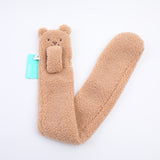 Sciarpa per bambini orsetto-cachi