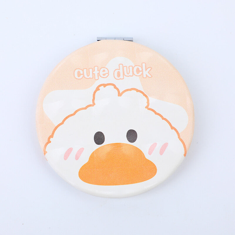 Specchio rotondo alla moda a forma di anatra carina