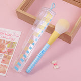 Pennello per cipria in polvere sciolta comodo e capovolto