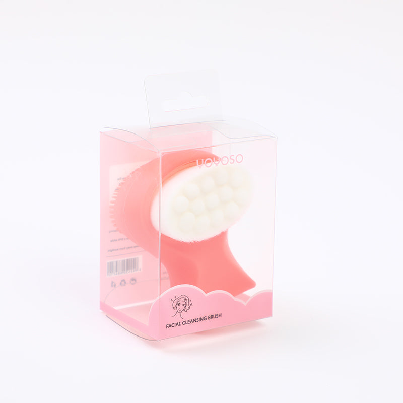 Spazzola per la pulizia del viso con vita sottile - rosa