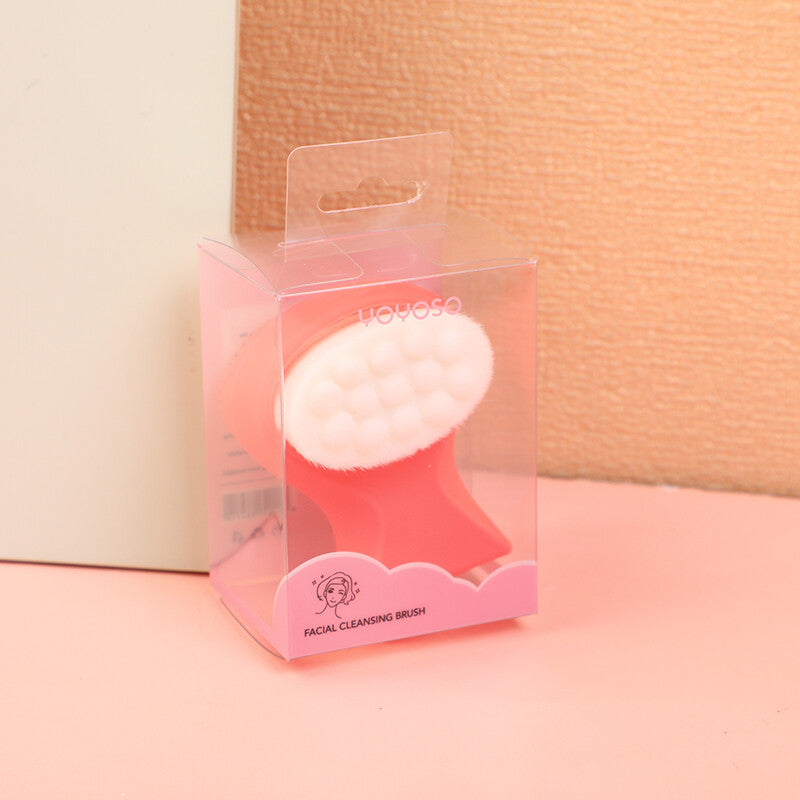 Spazzola per la pulizia del viso con vita sottile - rosa