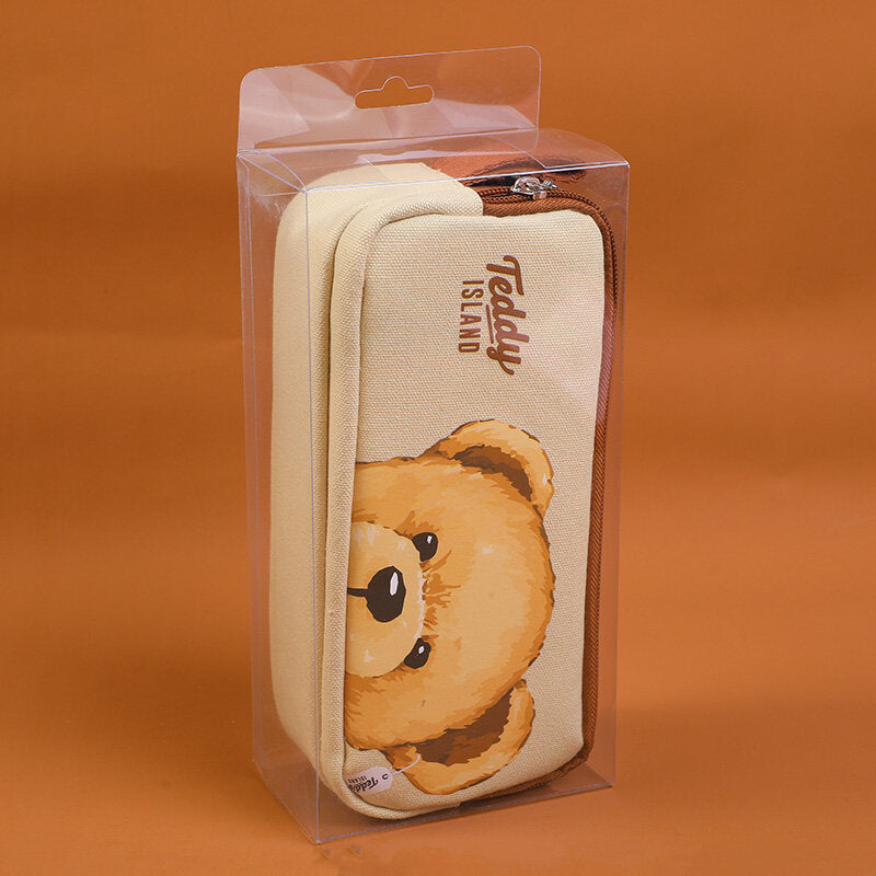 Astuccio portapenne serie TEDDY ISLAND con doppia cerniera-2