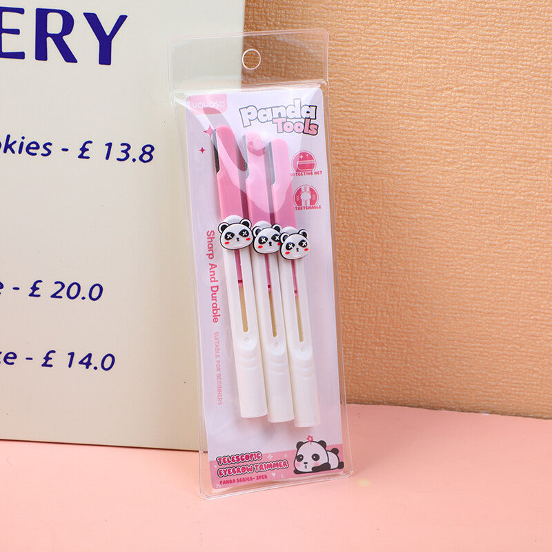 Serie Panda - rifinitore telescopico per sopracciglia 3 pezzi