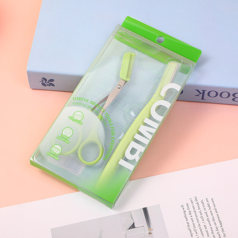 Set di rifinitura delicata per sopracciglia di alta qualità (forbici e rifinitore per sopracciglia)