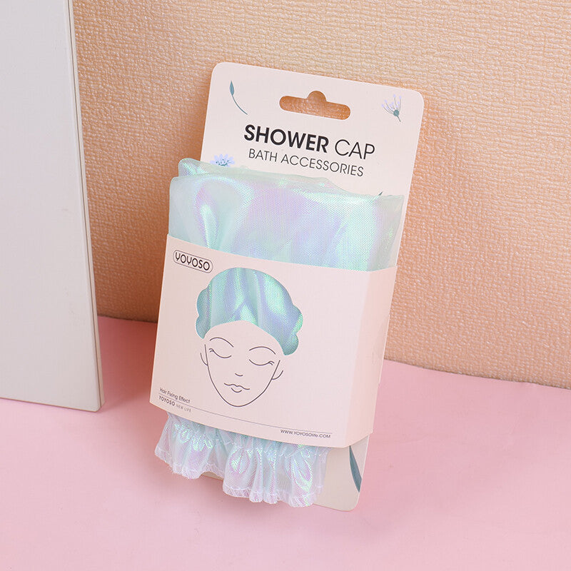 Cuffia da doccia colorata a doppio strato ispessita