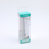 Spillatrice trasparente acrilica con 1000 punti metallici-argento