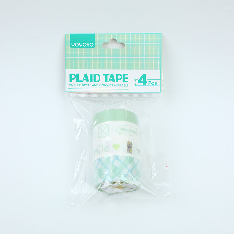 Nastro a quadri al limone e vaniglia 4 pezzi