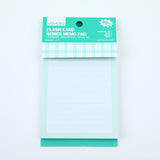 Blocco note con serie di schede flash