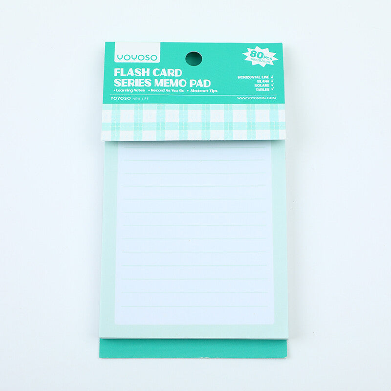 Blocco note con serie di schede flash