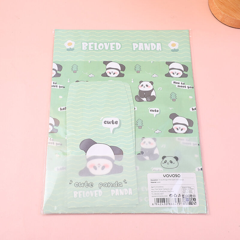 Panda A4 carta da lettere grande e busta