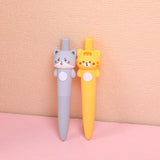 Penna gel con testa grande della serie Cat Diary-nera