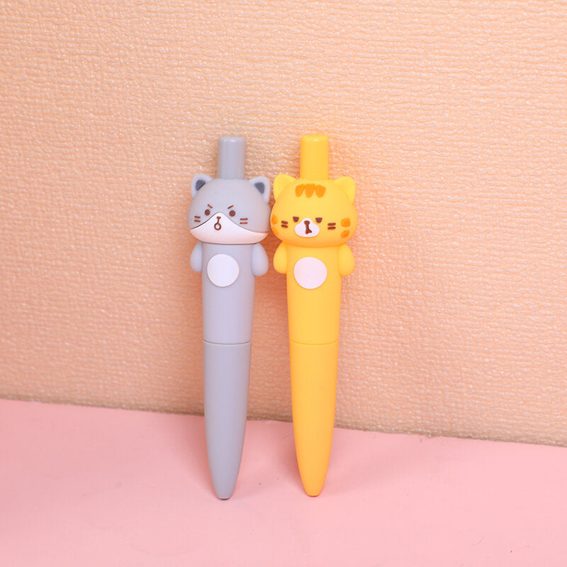 Penna gel con testa grande della serie Cat Diary-nera