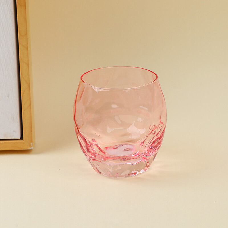 Tazza di vetro ananas-rosa