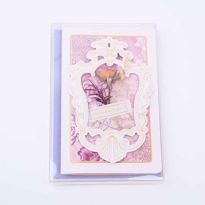 Biglietto d'auguri con copertina rigida "Vento sopra le cime degli alberi"-K4207