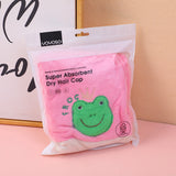 Cappello asciugatrice a forma di rana