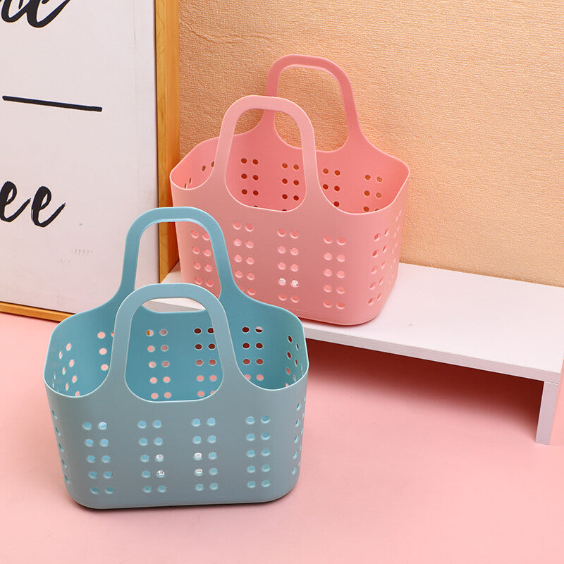 Foro rotondo in plastica blu portatile