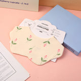 Bavaglino impermeabile anti-bava a forma di fiore piccolo