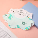 Bavaglino di cotone con disegno di dinosauro