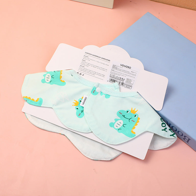 Bavaglino di cotone con disegno di dinosauro