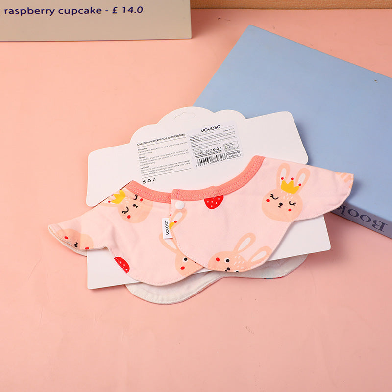 Bavaglino in cotone con motivo di animale carino