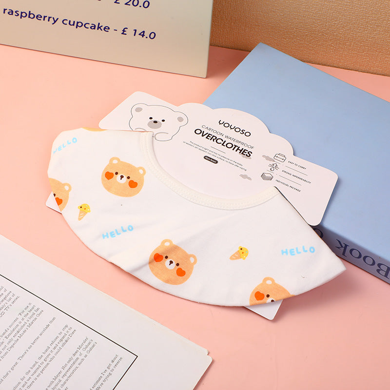 Bavaglino in cotone con orso