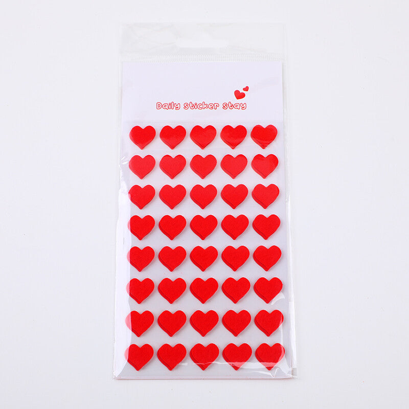 Adesivi a forma di cuore di pesca grande