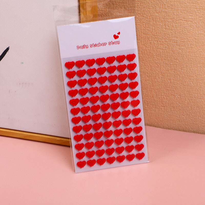 Adesivi a doppio cuore rosso