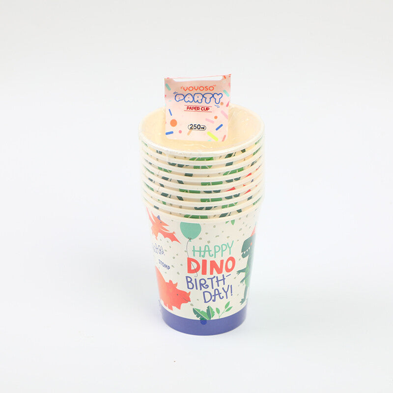 Bicchieri di carta della serie Dinosaur Party*10 pezzi