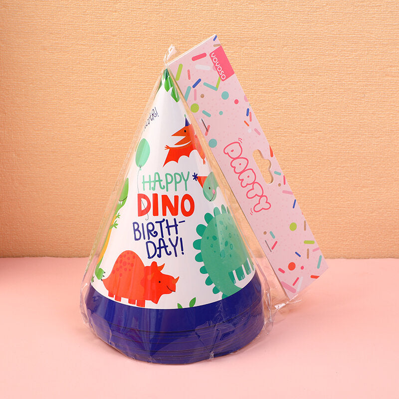 Cappellino di carta della serie Dinosaur Party*10pz